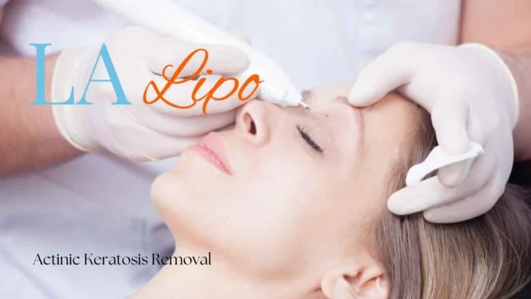Woman receiving Actinic Keratosis Removal Treatment Altrincham