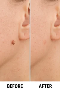 Skin tags removal Altrincham before and after