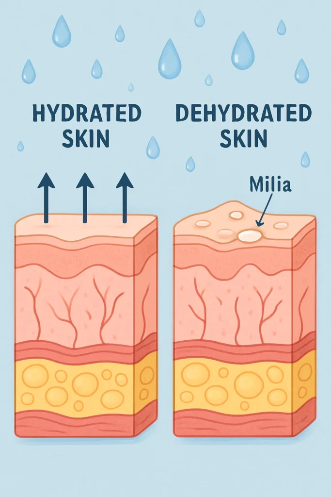 The importance of hydration and milia production Altrincham