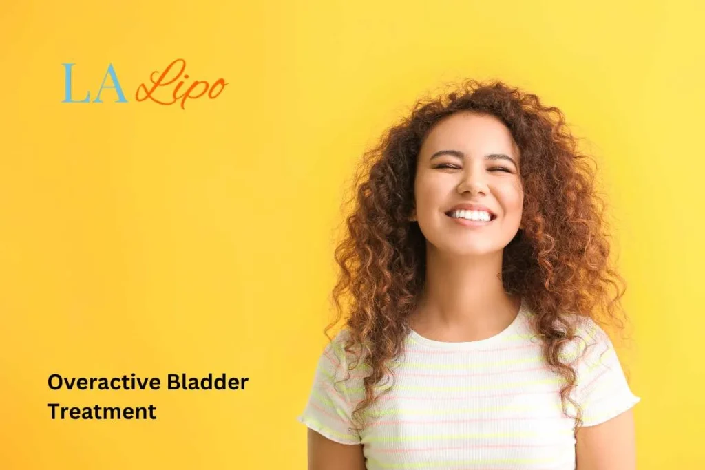 woman smiling about overactive bladder treatment Altrincham solutions